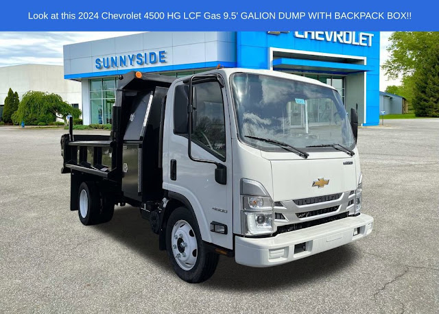 2024 Chevrolet 4500 HG LCF Gas 9.5' GALION DUMP WITH BACKPACK BOX