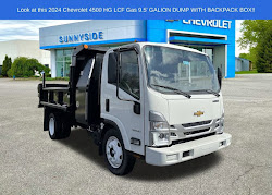 2024 Chevrolet 4500 HG LCF Gas 9.5' GALION DUMP WITH BACKPACK BOX